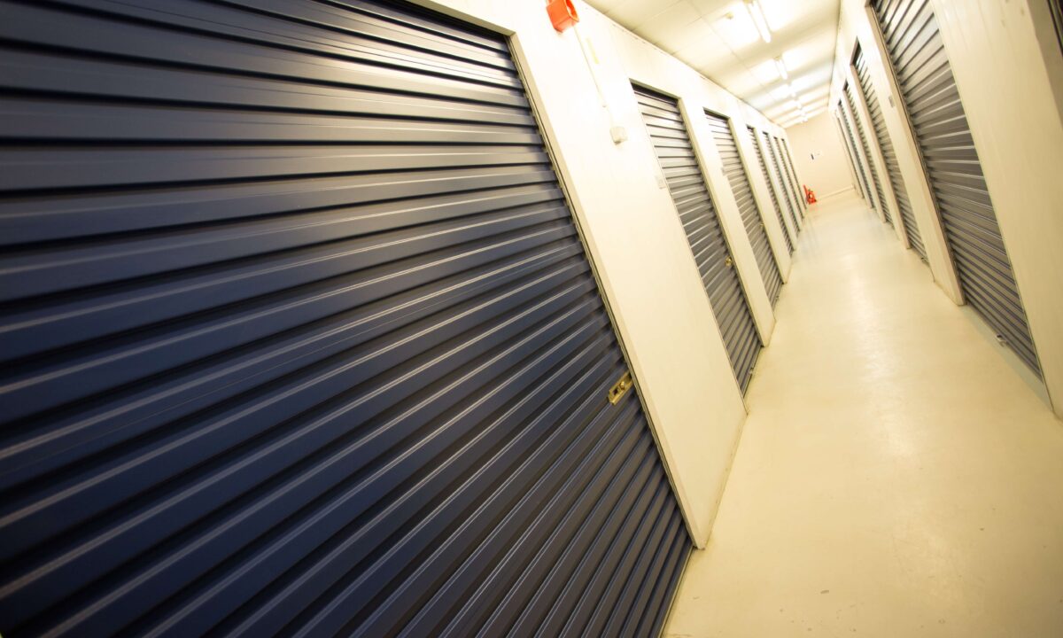 A photo showing the hallway in one of Vanguard's self-storage branches.