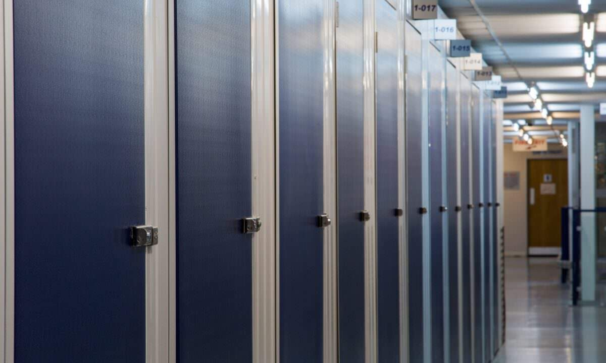 A photo showing the hallway in one of the Vanguard self storage branches.