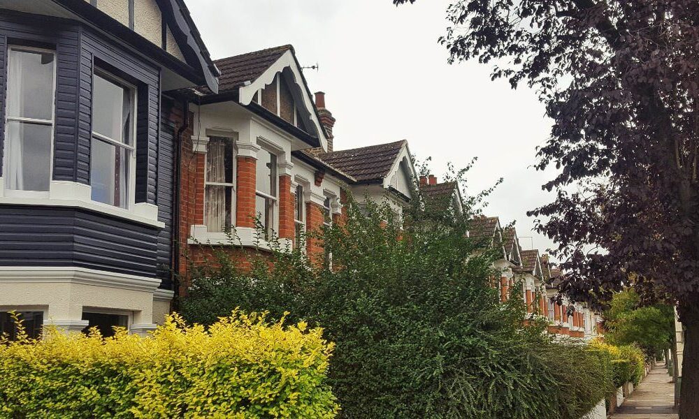 A photo showing a residential street in Ealing, where Vanguard have a self storage branch.