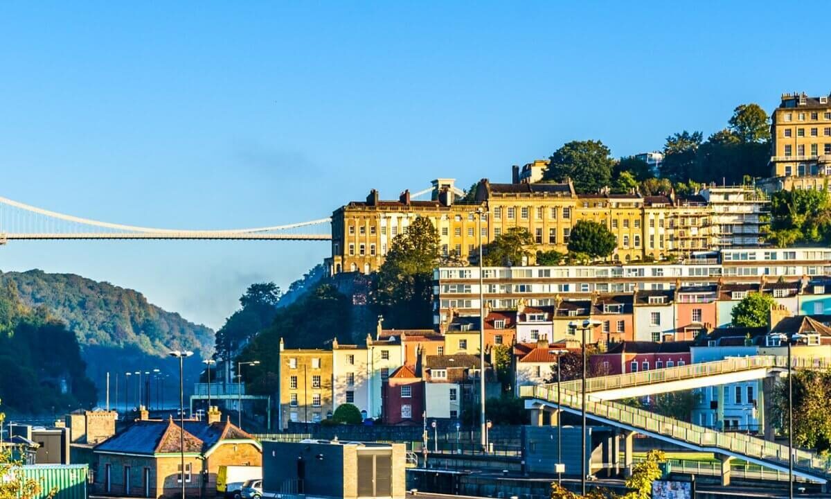 A photo showing a bridge in Bristol, where Vanguard have a self storage branch.