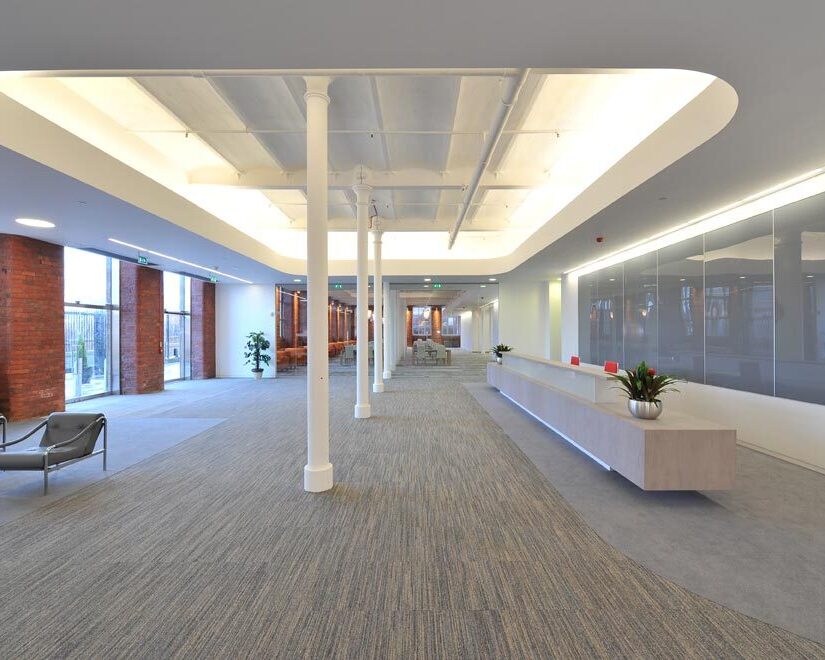 A photo of a large reception room.