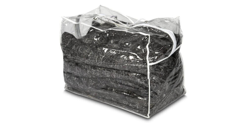 A photo showing furniture blankets for moving, available for sale from Vanguard's packing materials' section.