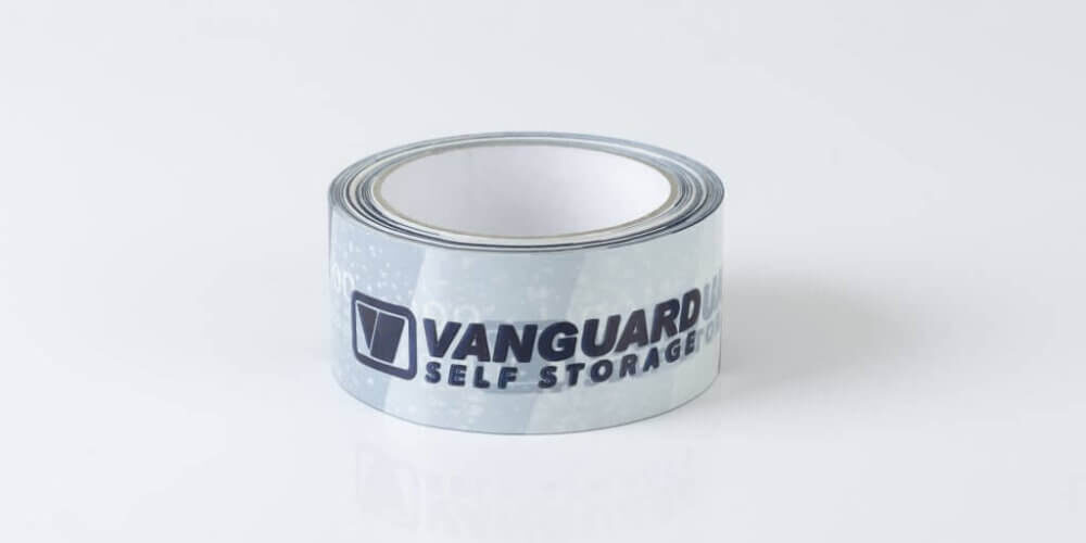 A photo showing Vanguard's packing tape, available to buy from Vanguard's packing materials.