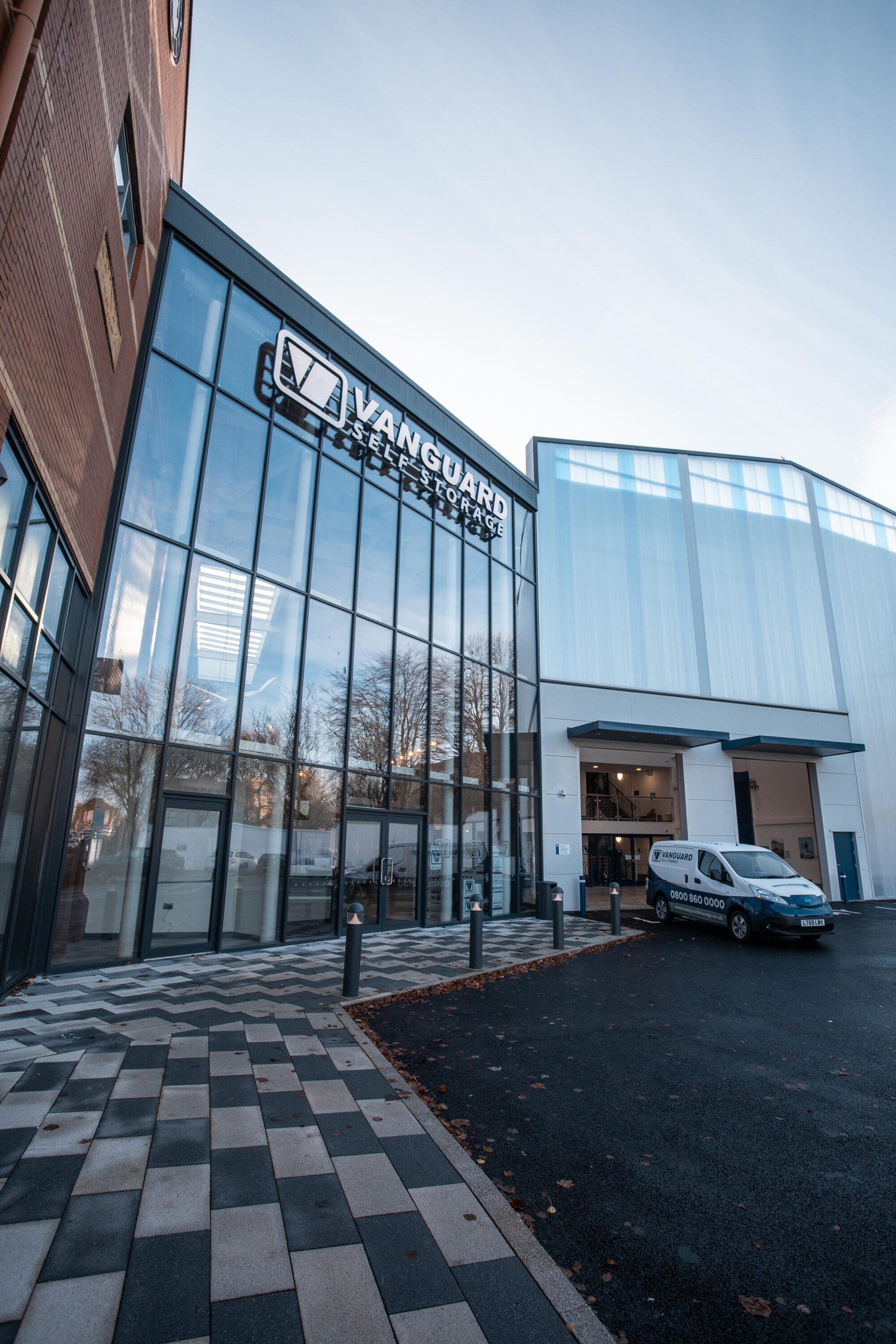 An exterior shot of Vanguard Self Storage branch in Bristol.