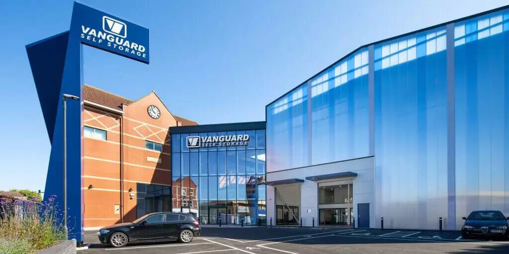 A photo of the exterior of the Vanguard Self Storage branch in Bristol.