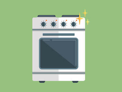 A graphic showing a shiny new kitchen.