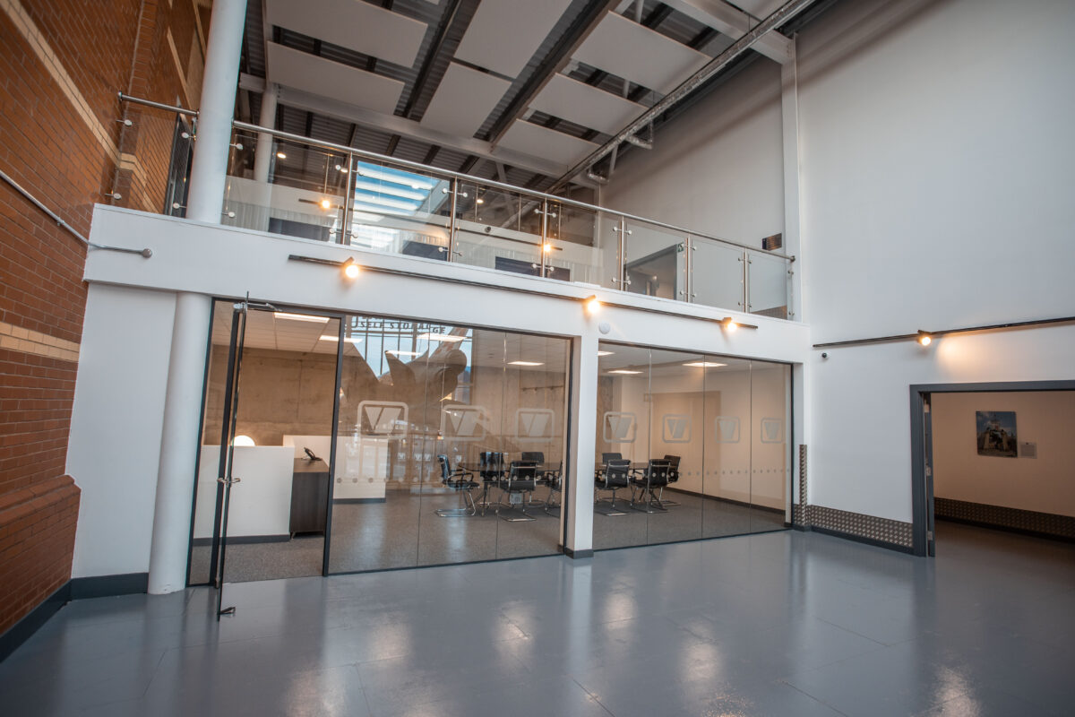 An interior shot of Vanguard's Bristol branch showcasing the reception.
